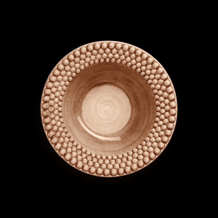 Pastabord Bubble 25cm cinnamon - Diepe borden - Mateus