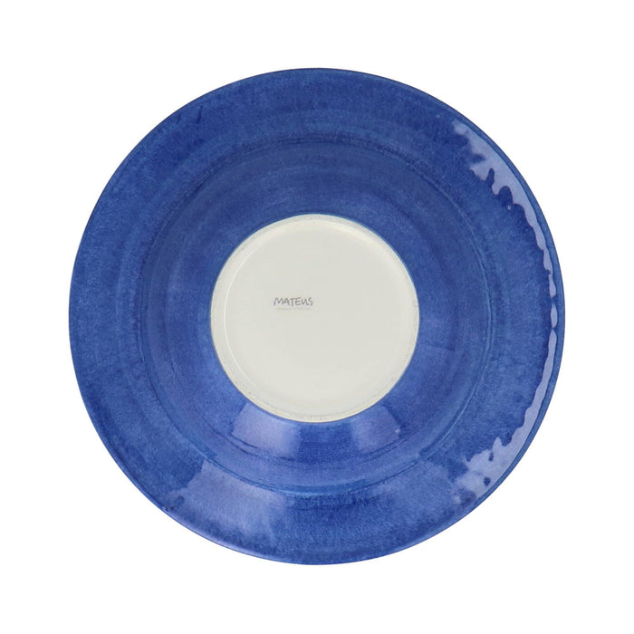 Pastabord Bubble 25cm light blue - Diepe borden - Mateus