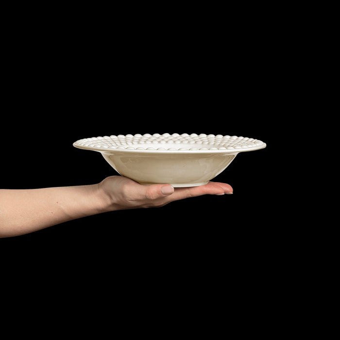 Pastabord Bubble 25cm sand - Diepe borden - Mateus