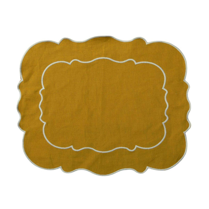 Placemat Mustard 45x37cm - Placemats - Mahe Homeware