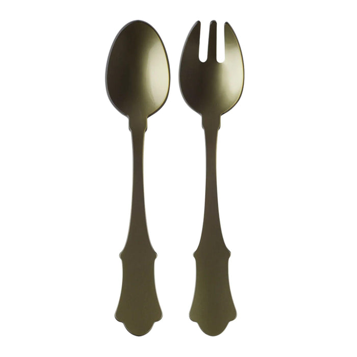 Salad cutlery Honorine 2 - piece Olive - Cutlery sets - Sabre