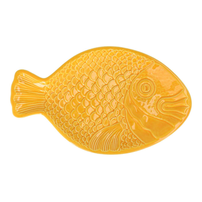 Schaal Fish geel 36cm - Schalen - Duro Ceramics