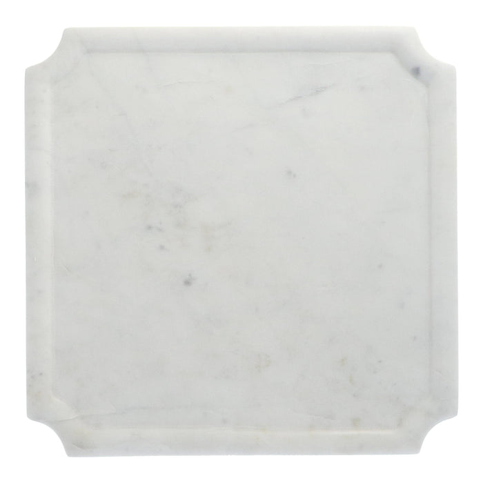 Serveerplateau wit marmer 31x31cm - Borrelplateaus - Be Home