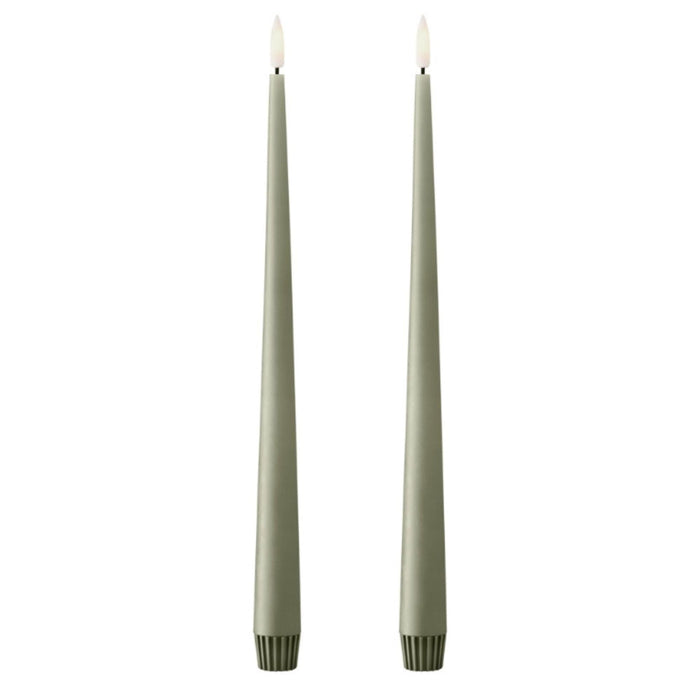 Taperkaars 30cm Artichoke LED (set van 2) - Kaarsen - Ester & Erik