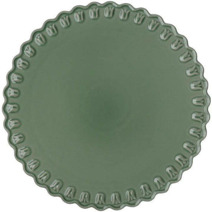 Tulipa taartplateau Verona Green 30cm - Taartplateaus - PotteryJo