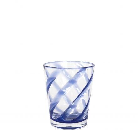 Waterglas blue spiral 11cm - gemaakt van melamine - Waterglazen - Fiorirà un Giardino