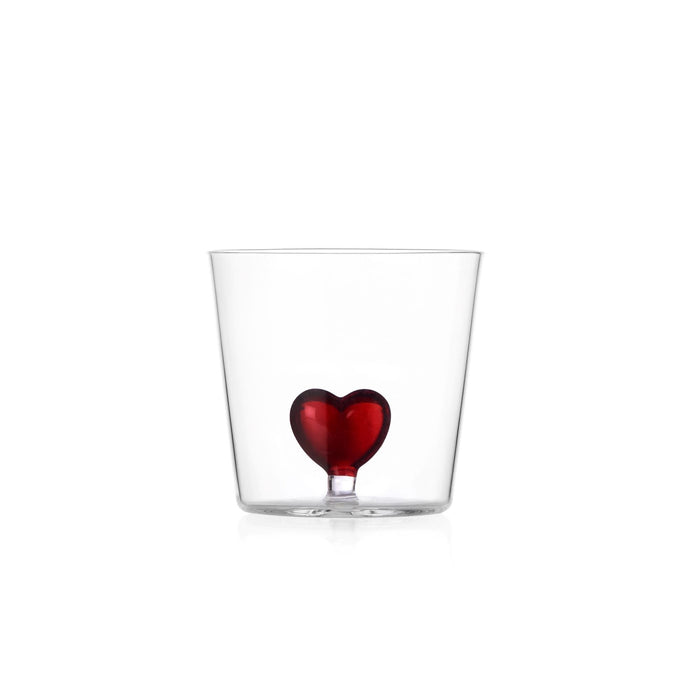 Water glass Red Heart - Water glasses - Ichendorf Milano