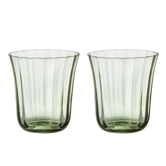 Water glasses Nora Sage (set of 2) - Water glasses - Bungalow