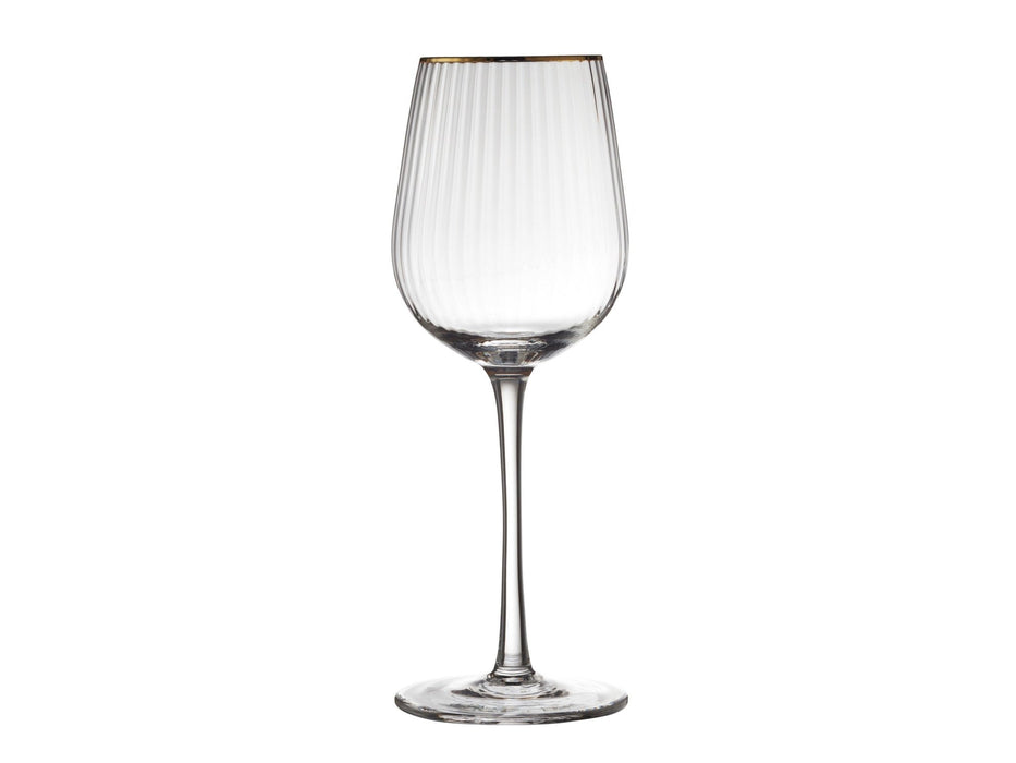Wijnglas witte wijn Palermo gold rim (set van 4) - Wijnglazen - Lyngby Glas