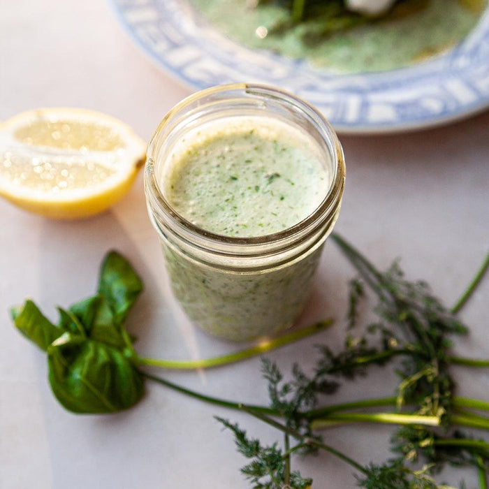 Green Godess saus - FOODIES IN HEELS