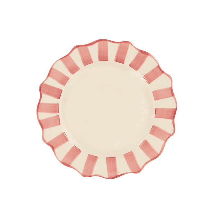 Pink Scalloped ontbijtbord 22cm