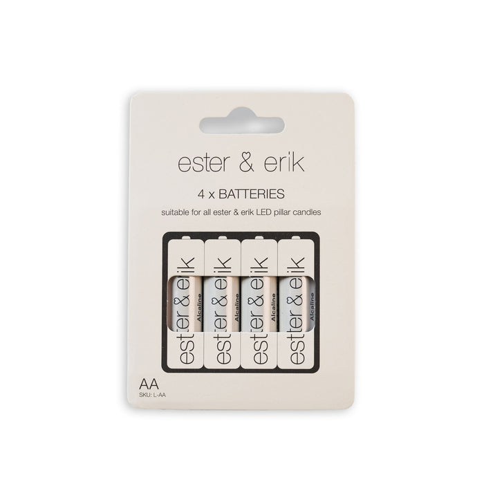 AA batterijen voor LED stolpkaarsen - Kaarsen - Ester & Erik