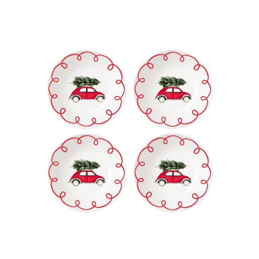 Bordenset Christmas Voiture 19cm (set van 4) - Kleine borden - Opjet