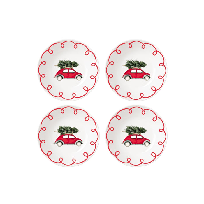 Bordenset Christmas Voiture 19cm (set van 4) - Kleine borden - Opjet