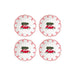 Bordenset Christmas Voiture 19cm (set van 4) - Kleine borden - Opjet