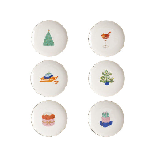 Bordenset kerstmis (set van 6) - Kleine borden - &Klevering