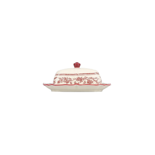 Boterpot 20x14,5xH8,5cm burgundy Cyril - Schalen - SP Collection