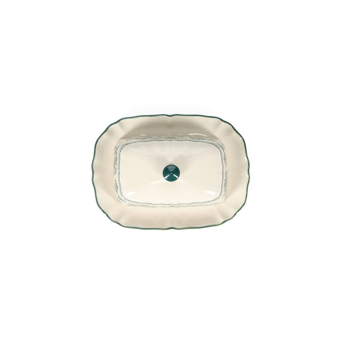Boterpot 20x14,5xH8,5cm green Cyril - Schalen - SP Collection
