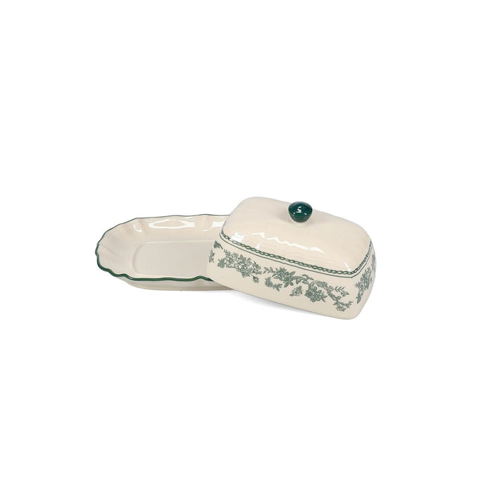 Boterpot 20x14,5xH8,5cm green Cyril - Schalen - SP Collection