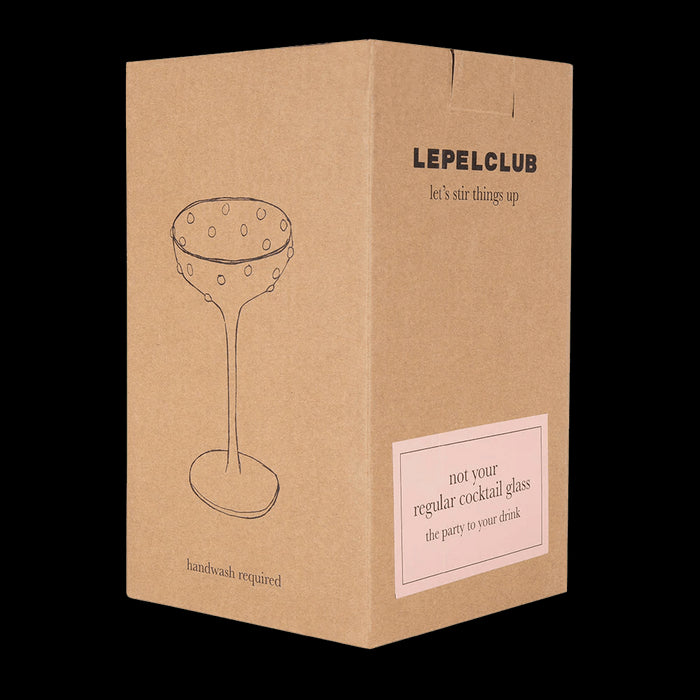 Champagne coupe parel pink Lepelclub - FOODIES IN HEELS