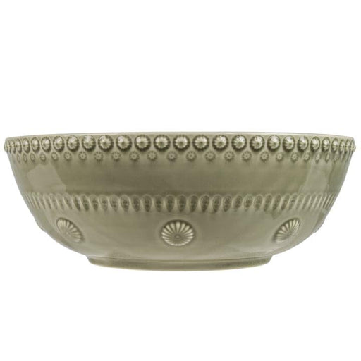 Daisy large salad bowl 30cm Faded Army PotteryJo - FOODIES IN HEELS