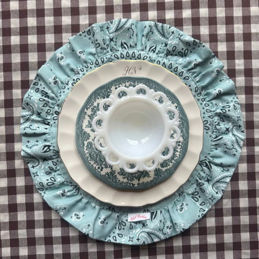 Darcy Placemat Blue Paisley 40cm (set van 2) - Placemats - Club Carlotta