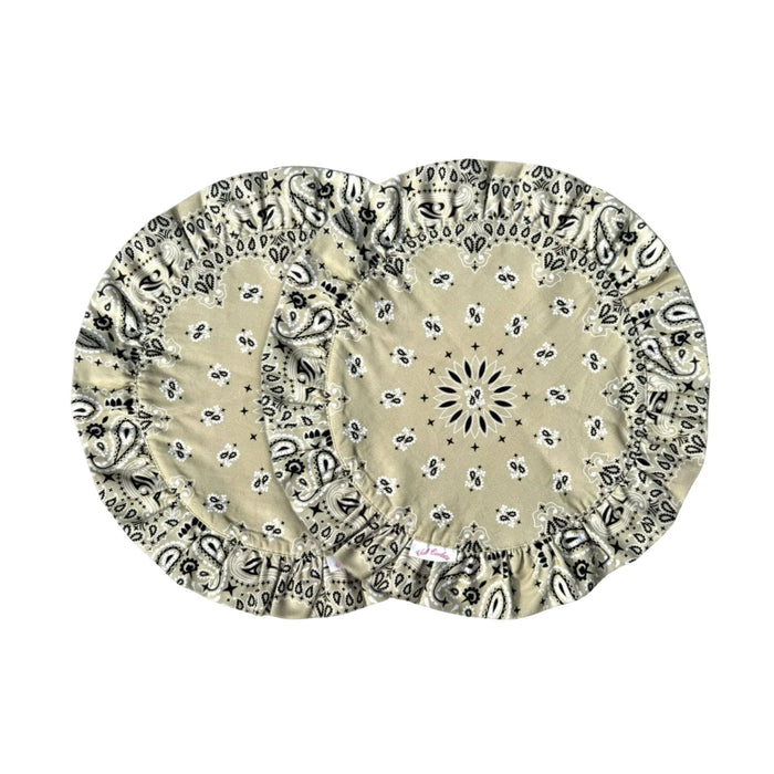 Darcy Placemat Green Paisley 40cm (set van 2) - Placemats - Club Carlotta