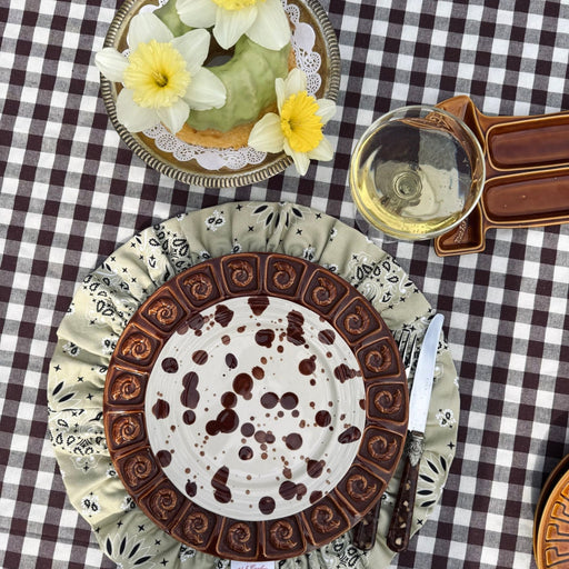 Darcy Placemat Green Paisley 40cm (set van 2) - Placemats - Club Carlotta