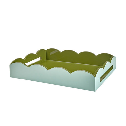 Dienblad Ottomane Eau de Nil & Khaki 43x33cm - Serveerplateaus - Addison Ross