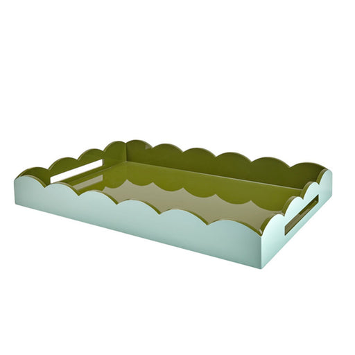 Dienblad Ottomane Eau de Nil & Khaki 66x43cm - Serveerplateaus - Addison Ross