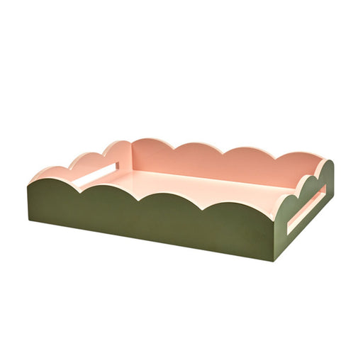Dienblad Ottomane Khaki & Pink 43x33cm - Serveerplateaus - Addison Ross