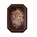 Dienblad rechthoekig handbeschilderd Flora 43cm bruin roze Les Ottomans - FOODIES IN HEELS