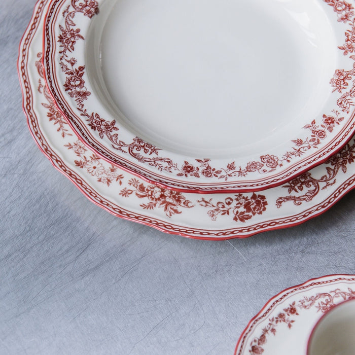 Diep bord 23/17xH4cm burgundy Cyril - Diepe borden - SP Collection