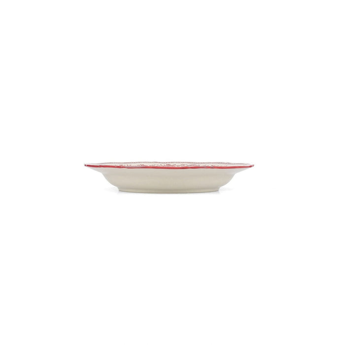 Diep bord 23/17xH4cm burgundy Cyril - Diepe borden - SP Collection