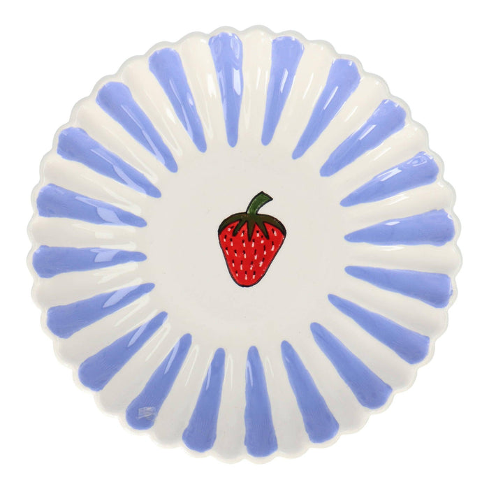 Diep bord Coquille Strawberry 23cm Dishes & Deco - FOODIES IN HEELS