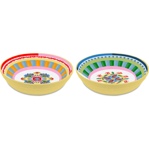 Diep bord Dolce Far Niente 23cm - gemaakt van melamine (set van 6) - Diepe borden - Baci Milano