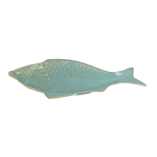 Diepe visschaal Marea Emeraude Blue 55x30x6cm - Schalen - Gresnovo
