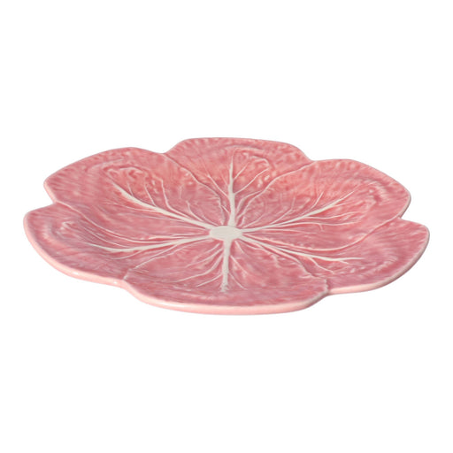 Dinerbord koolblad roze 26,5cm - Dinerborden - Bordallo Pinheiro