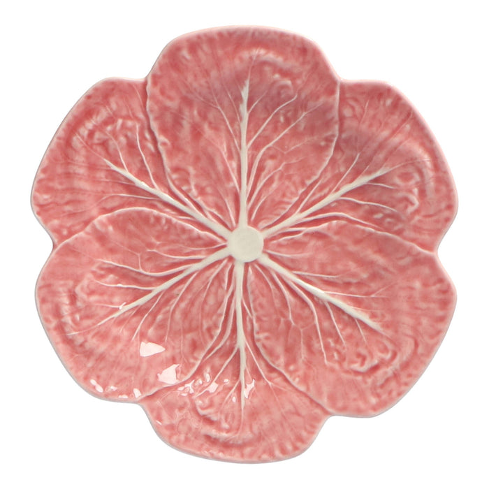 Dinerbord koolblad roze 26,5cm - Dinerborden - Bordallo Pinheiro