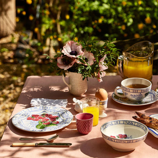 Dinerbord Oiseau Bleu Fruits 27,4cm (set van 4) - Dinerborden - Gien