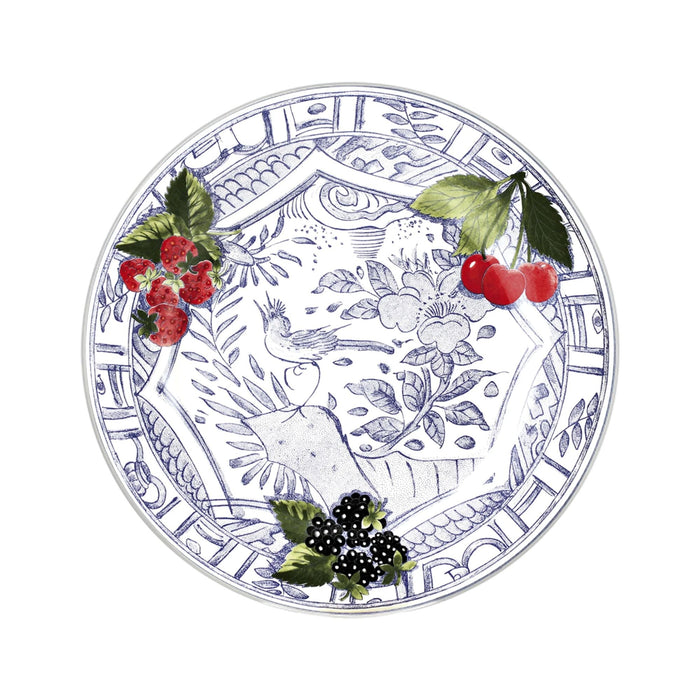Dinerbord Oiseau Bleu Fruits 27,4cm (set van 4) - Dinerborden - Gien
