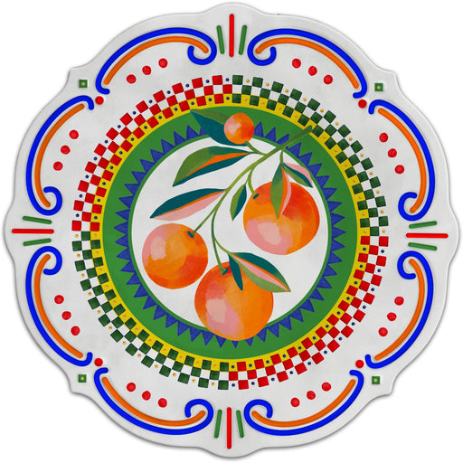 Dinerbord Oranges 28cm - gemaakt van melamine - Dinerborden - Baci Milano