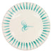 Dinerbord palmboom ivoorgroen gladde rand 25,5cm - Dinerborden - Enza Fasano