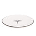 Dinerbord palmboom wit zwart Pizzolato 25,5cm - Dinerborden - Enza Fasano