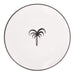 Dinerbord palmboom wit zwart Pizzolato 25,5cm Enza Fasano - FOODIES IN HEELS