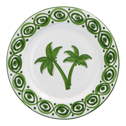 Dinerbord Palmera groen oliva met groen hierba 26cm - Dinerborden - Lenta Living