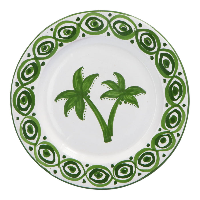 Dinerbord Palmera groen oliva met groen hierba 26cm - Dinerborden - Lenta Living