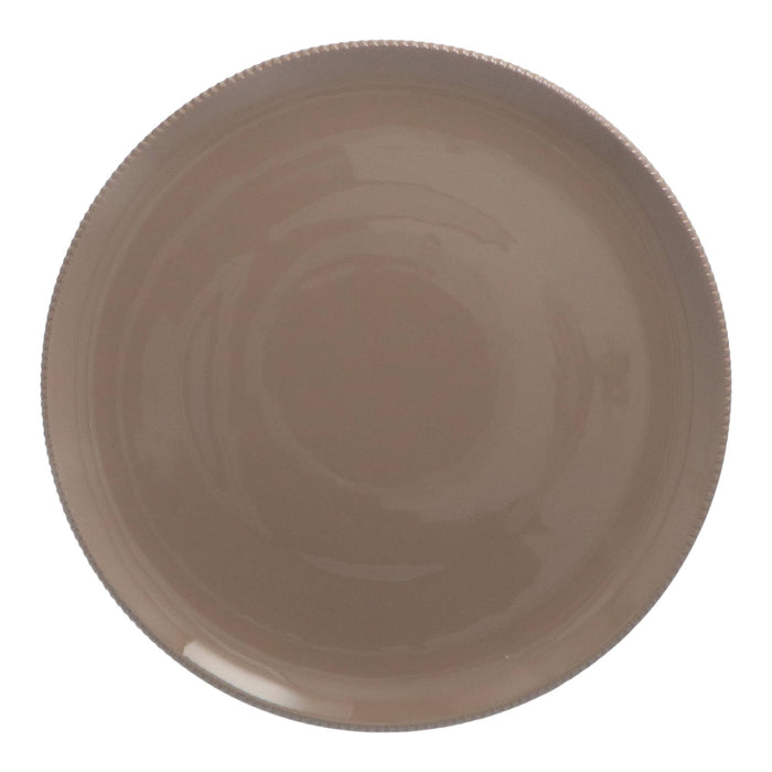Dinerbord Pizzolato Warm Taupe 28,5cm - Dinerborden - Enza Fasano