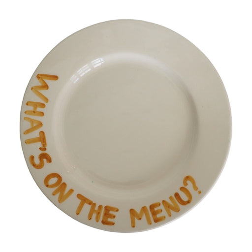 Dinerbord What's on the menu? 27cm - Dinerborden - Studio Noticed