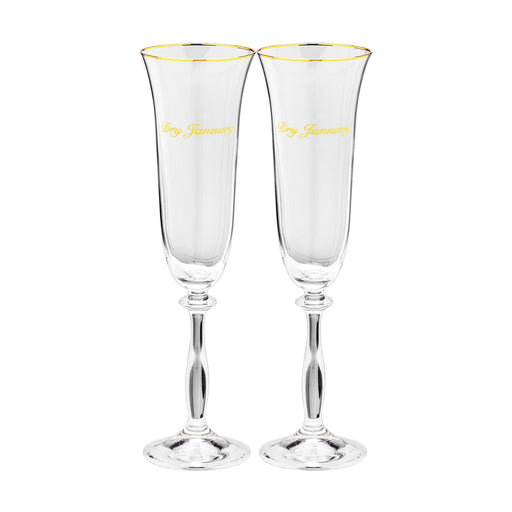 Dry January Champagne Flute (set van 2) - Wijnglazen - Anna + Nina
